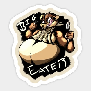 Big Eater - Version B (Brown) Sticker